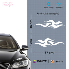 Racing Flame Bumper Car Decal – Eye-Catching Flame Sticker for Vehicle Decoration