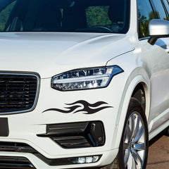 Racing Flame Bumper Car Decal – Eye-Catching Flame Sticker for Vehicle Decoration