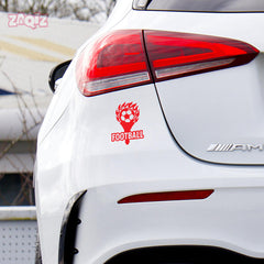 Football Ball Silhouette Car Sticker | Scratch-Resistant Vinyl