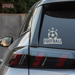 Football Graphic Car Sticker | Fade-Proof Vinyl Decal