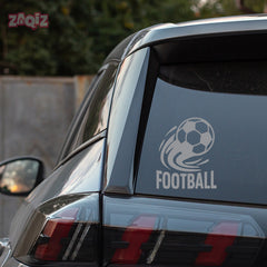 Football Logo Car Sticker – Scratch-Resistant Exterior Vinyl
