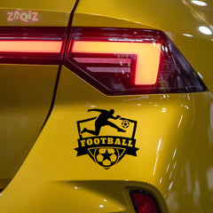 Football Car Sticker – Weatherproof Sports Decal for Car