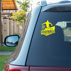 Football Car Sticker – Waterproof & UV-Proof Vinyl Decal