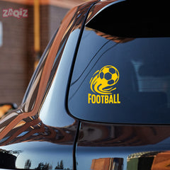 Football Logo Car Sticker – Scratch-Resistant Exterior Vinyl