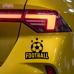 Football Graphic Car Sticker | Fade-Proof Vinyl Decal