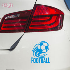 Football Logo Car Sticker – Scratch-Resistant Exterior Vinyl
