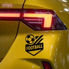 Football Ball Car Sticker | Heatproof & Fade-Proof Vinyl