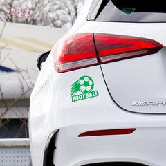 Premium Football Ball Car Decal | Weatherproof Rear Windshield Sticker