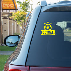 Football Graphic Car Sticker | Fade-Proof Vinyl Decal
