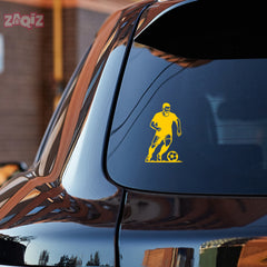 Football Player Car Sticker – High-Quality Vinyl for Vehicles