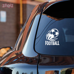 Football Logo Car Sticker – Scratch-Resistant Exterior Vinyl