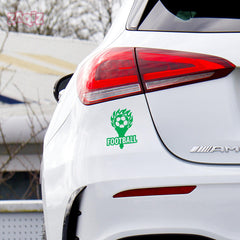 Football Ball Silhouette Car Sticker | Scratch-Resistant Vinyl