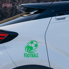 Football Logo Car Sticker – Scratch-Resistant Exterior Vinyl