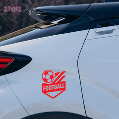 Football Ball Car Sticker | Heatproof & Fade-Proof Vinyl