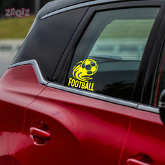Football Logo Car Sticker – Scratch-Resistant Exterior Vinyl