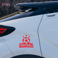 Football Graphic Car Sticker | Fade-Proof Vinyl Decal