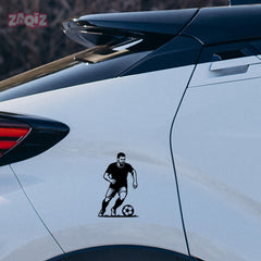 Football Player Car Sticker – High-Quality Vinyl for Vehicles
