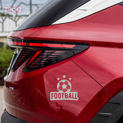 Football Graphic Car Sticker | Fade-Proof Vinyl Decal