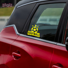 Football Graphic Car Sticker | Fade-Proof Vinyl Decal