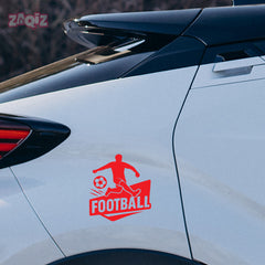 Football Car Sticker – Waterproof & UV-Proof Vinyl Decal