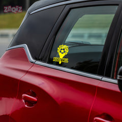 Football Ball Silhouette Car Sticker | Scratch-Resistant Vinyl
