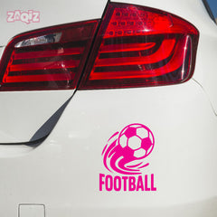 Football Logo Car Sticker – Scratch-Resistant Exterior Vinyl
