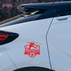 Football Car Sticker – Weatherproof Sports Decal for Car