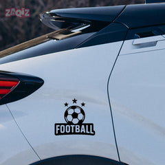 Football Graphic Car Sticker | Fade-Proof Vinyl Decal