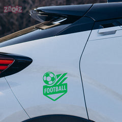 Football Ball Car Sticker | Heatproof & Fade-Proof Vinyl