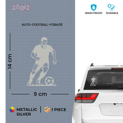 Football Player Car Sticker – High-Quality Vinyl for Vehicles