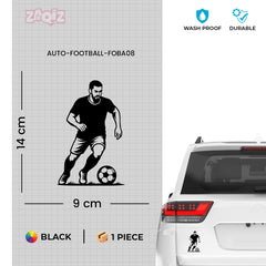 Football Player Car Sticker – High-Quality Vinyl for Vehicles