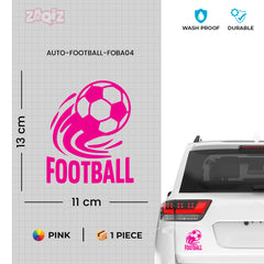 Football Logo Car Sticker – Scratch-Resistant Exterior Vinyl