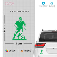 Football Player Car Sticker – High-Quality Vinyl for Vehicles