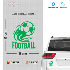 Football Logo Car Sticker – Scratch-Resistant Exterior Vinyl
