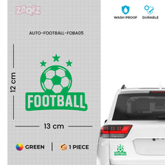 Football Graphic Car Sticker | Fade-Proof Vinyl Decal
