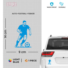 Football Player Car Sticker – High-Quality Vinyl for Vehicles