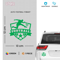Football Car Sticker – Weatherproof Sports Decal for Car