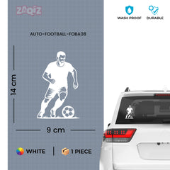 Football Player Car Sticker – High-Quality Vinyl for Vehicles