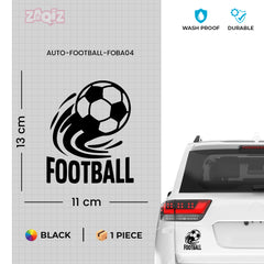 Football Logo Car Sticker – Scratch-Resistant Exterior Vinyl