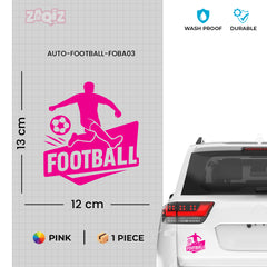 Football Car Sticker – Waterproof & UV-Proof Vinyl Decal