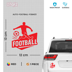 Football Car Sticker – Waterproof & UV-Proof Vinyl Decal