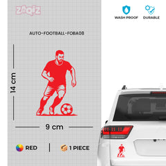Football Player Car Sticker – High-Quality Vinyl for Vehicles