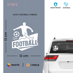 Football Car Sticker – Waterproof & UV-Proof Vinyl Decal
