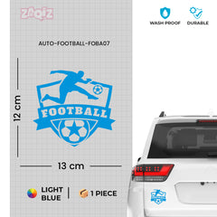 Football Car Sticker – Weatherproof Sports Decal for Car
