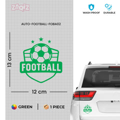 Sports Football Car Decal – Durable Vinyl for Cars