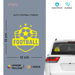 Sports Football Car Decal – Durable Vinyl for Cars