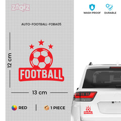 Football Graphic Car Sticker | Fade-Proof Vinyl Decal