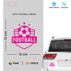 Sports Football Car Decal – Durable Vinyl for Cars