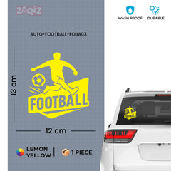Football Car Sticker – Waterproof & UV-Proof Vinyl Decal