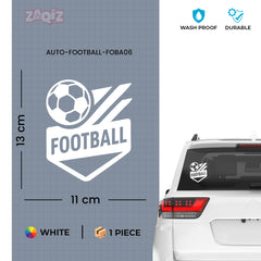 Football Ball Car Sticker | Heatproof & Fade-Proof Vinyl